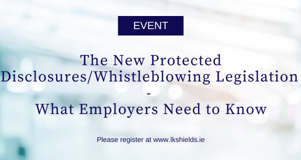 Photo to illustrate article The New Protected Disclosures/Whistleblowing Legislation  - What Employers Need to Know.